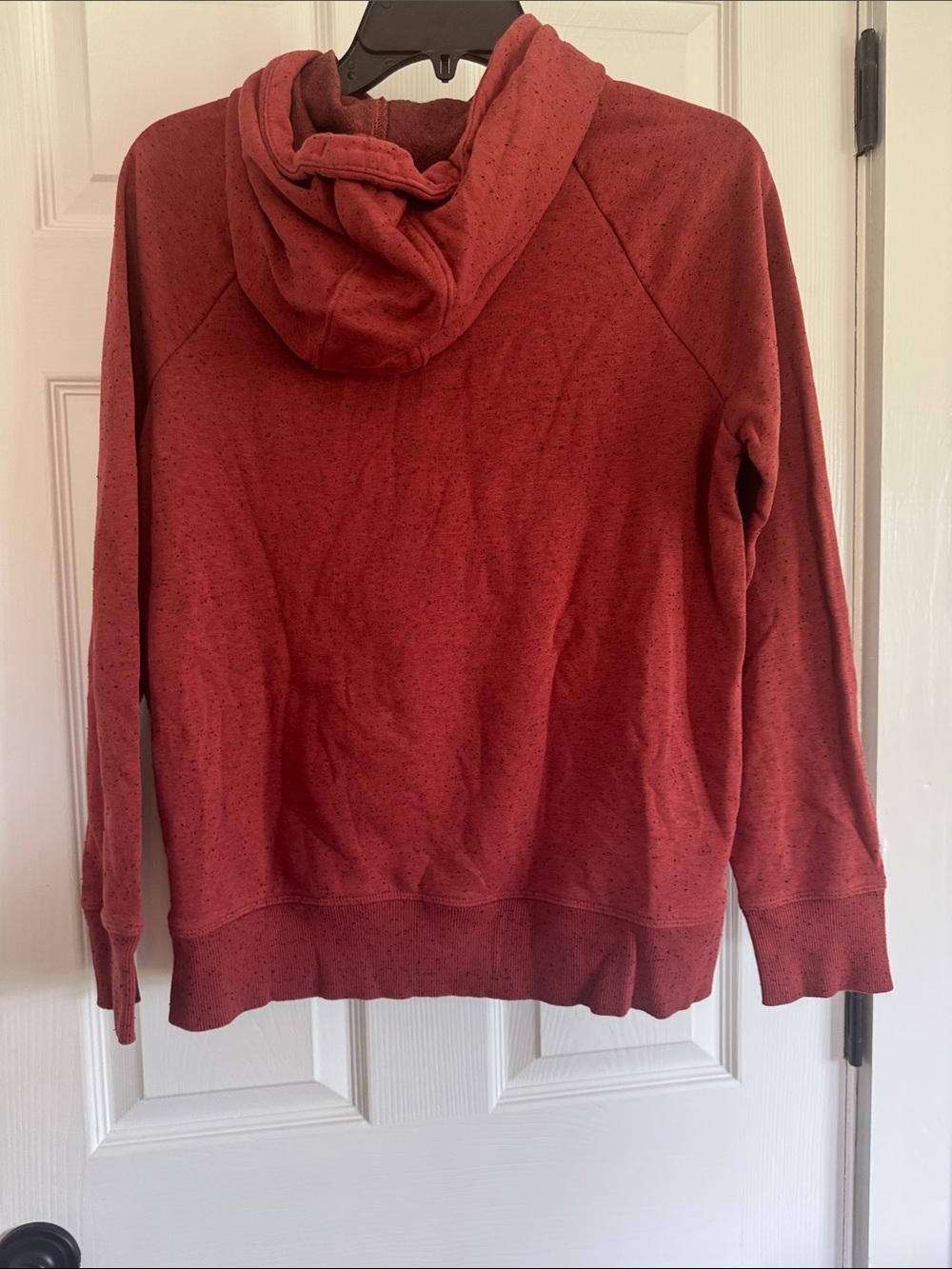 Under Armour Men’s Red Pullover Style Hoodie with Black Logo - Picture 6 of 10